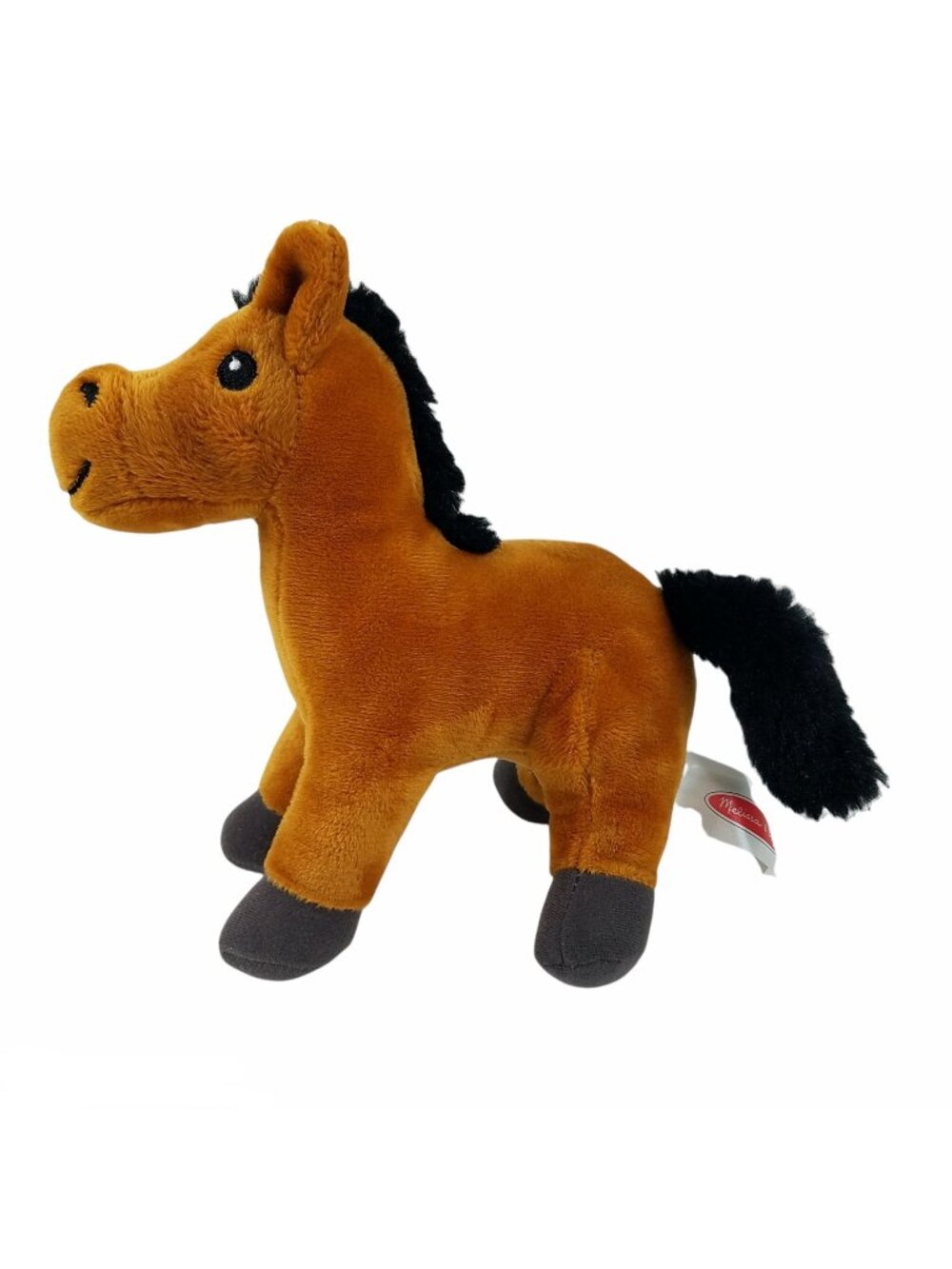 Melissa Doug Horse Pony Plush Brown Chestnut 8" Feed Groom 85377 Stuffed Animal